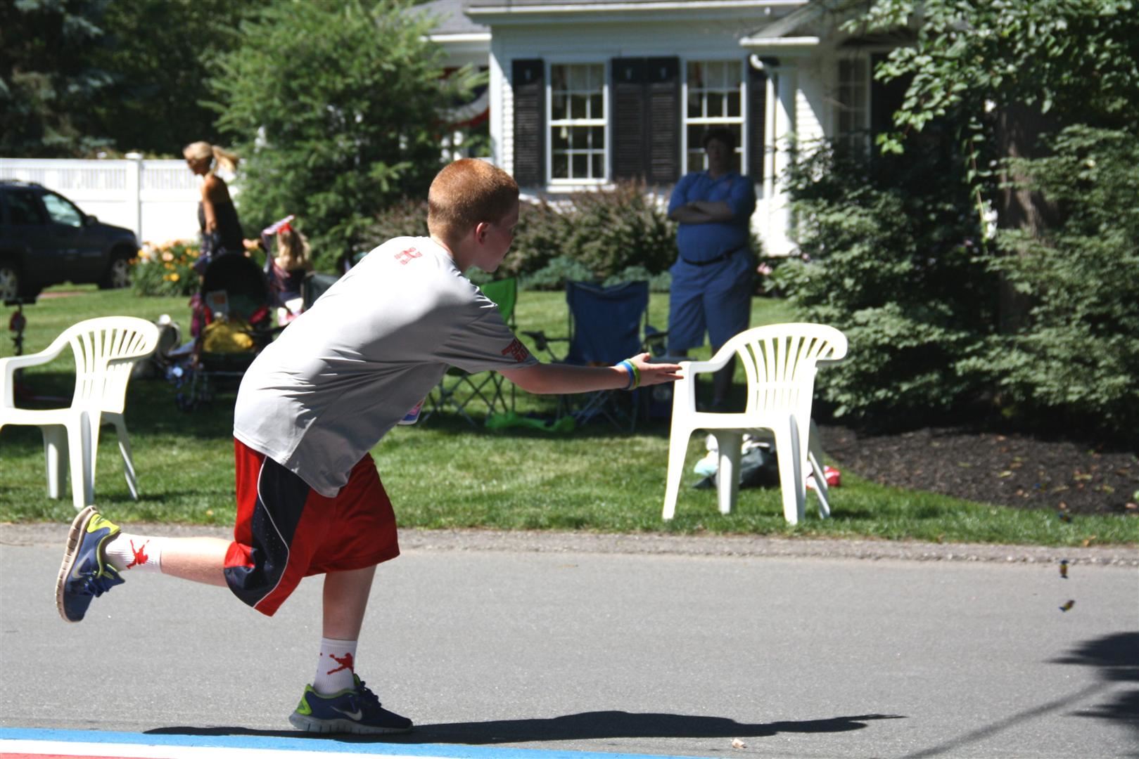 A Hingham Youth Football member